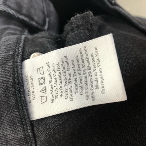Everlane 32 faded black ankle jeans regular - Picture 9 of 12